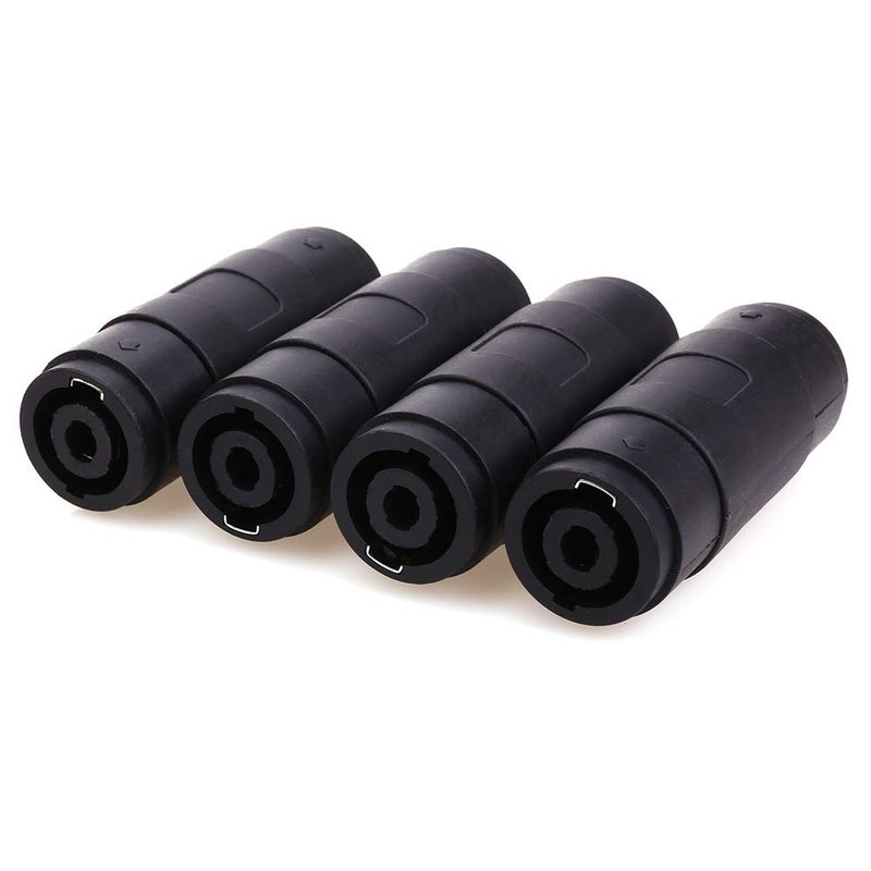 NANYI NL4FC speakon Cable NL4MMX Connector Adapter, 4Pin Speaker/Amp Speakon Female to Female Plug Jack Straight Coupler Cable Connector - 4 Pack - Image 5